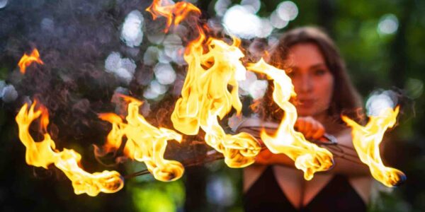 Close-Up-Shot-Of-Fire-Fan