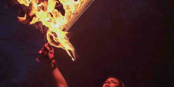 Fire-Performer-With-Flaming-Sword