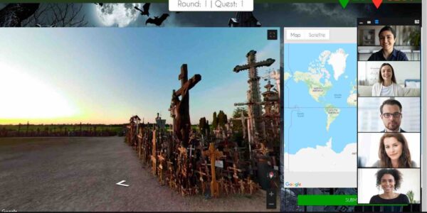 GPS-Virtual-Team-Building-Game-World-Map