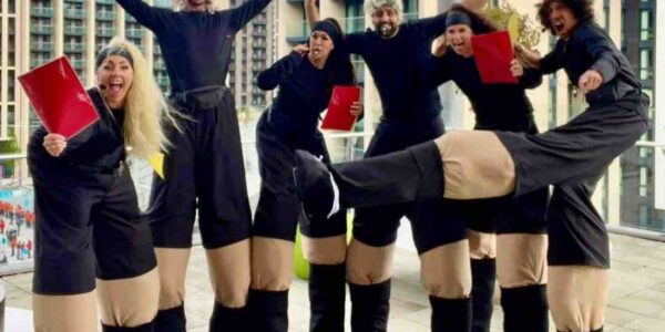 Hire-Football-Stilt-Walkers