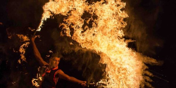 Poi-Fire-Spinning-Trick
