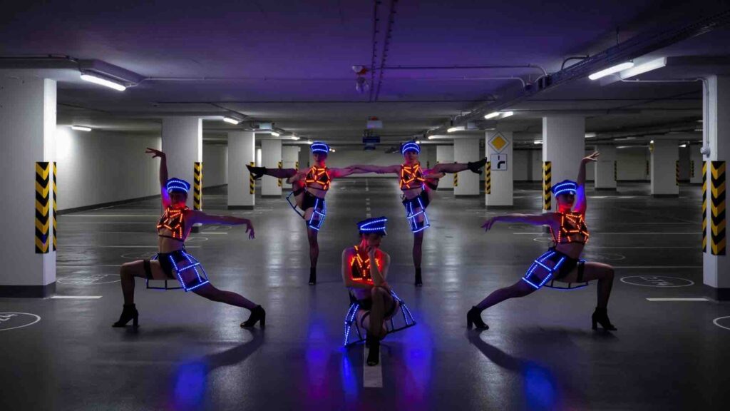 LED Performers available to hire for bespoke shows and productions
