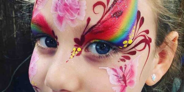 Childs-Design-Rainbow-Flower-Face-Paint