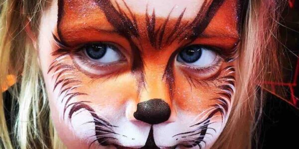 Glittery-Fox-Face-Paint