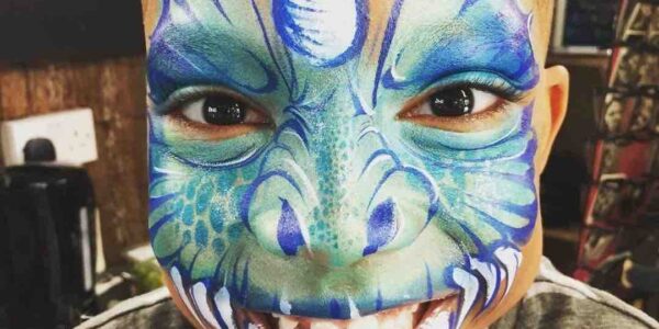 Ice-Dragon-Face-Paint