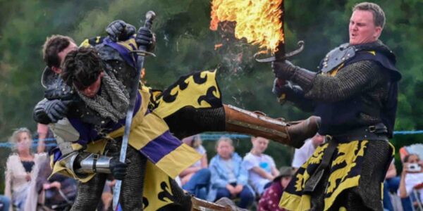 Knights-Jousting-With-Fire-Sword