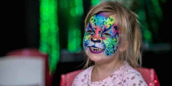 Rainbow-Leopard-Face-Paint-Design