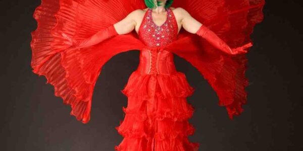 Red-Flower-Stilt-Walkers