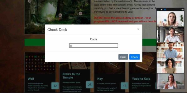 Team-Crack-Codes-In-Online-Escape-Room