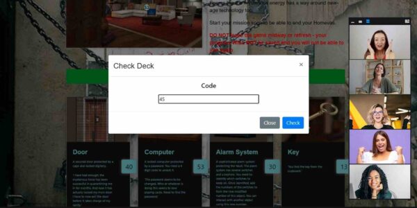 Team-Uncover-Clues-In-Online-Escape-Room