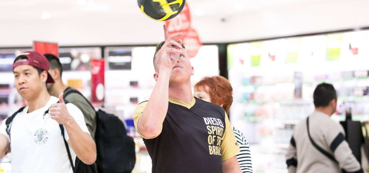 Football-Freestyler-At-Diesel-Brand-Activation