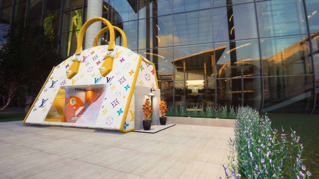 Handbag Louis Vuitton brand activation design.