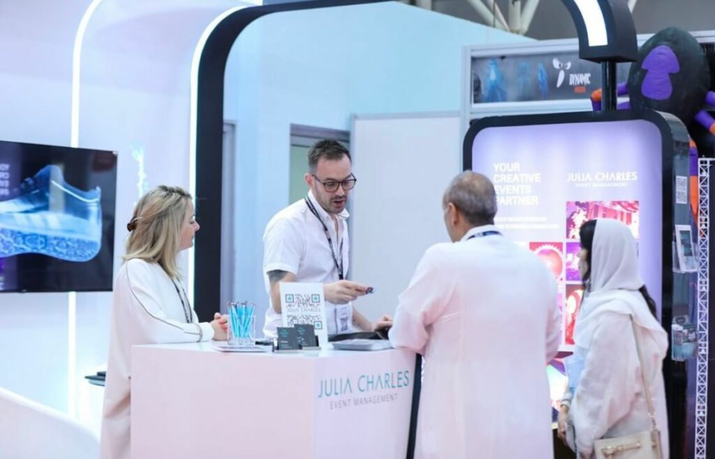 Michael and Julia, directors at Julia Charles Event Management exhibiting at Saudi Entertainment and Amusement Expo 2022.