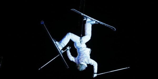 Aerialist-Performers-At-Ski-Event