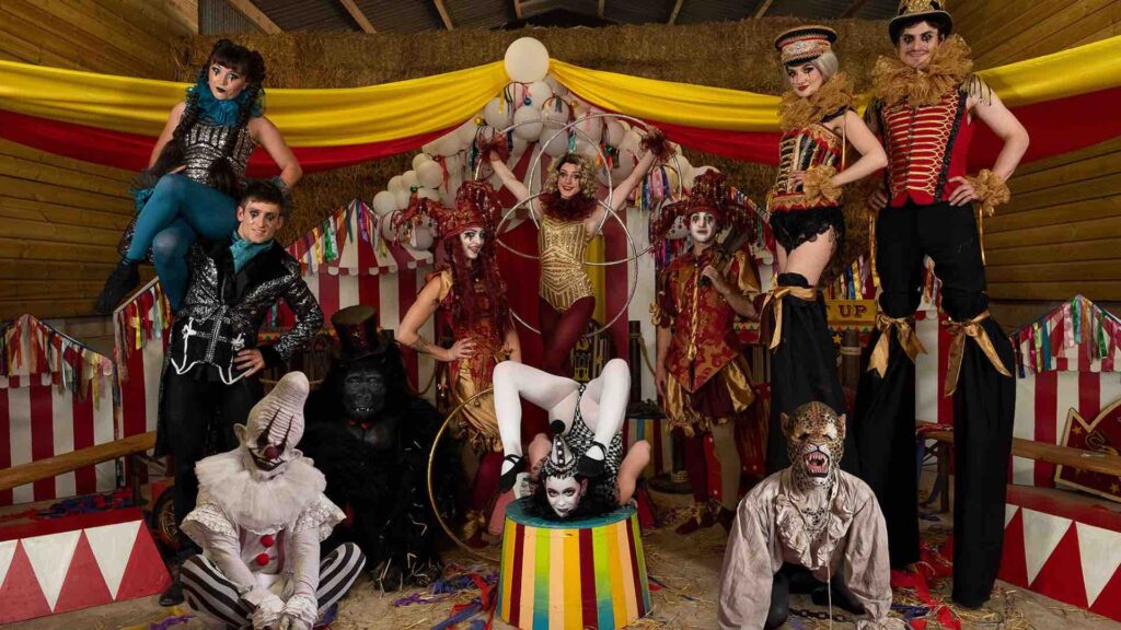 Twisted circus themed performers available to hire for events