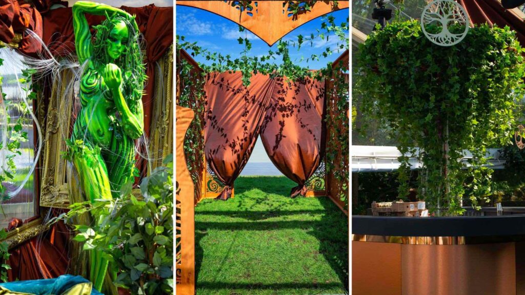 A magical enchanted garden theme is perfect for summer parties