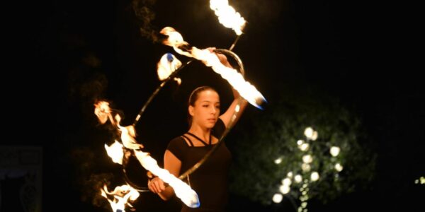 Fire-Dancer-Performs-With-Hoop