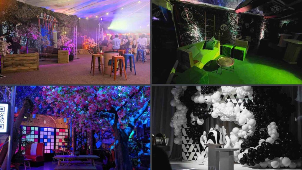 Immersive conference theming for engaging attendees at events.