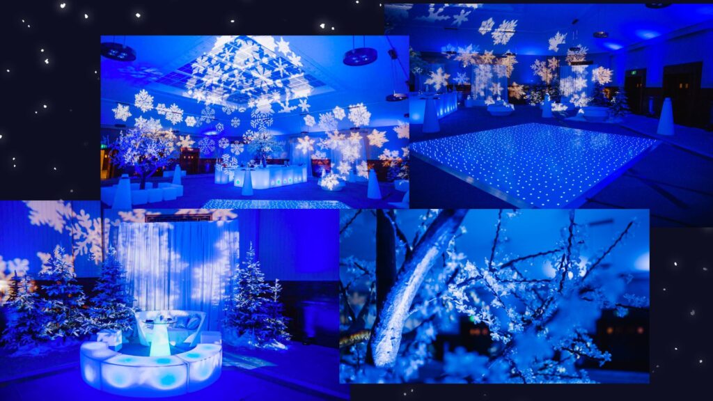 Winter Wonderland theme in our top 5 themes for its incredible aesthetic and non festive approach.