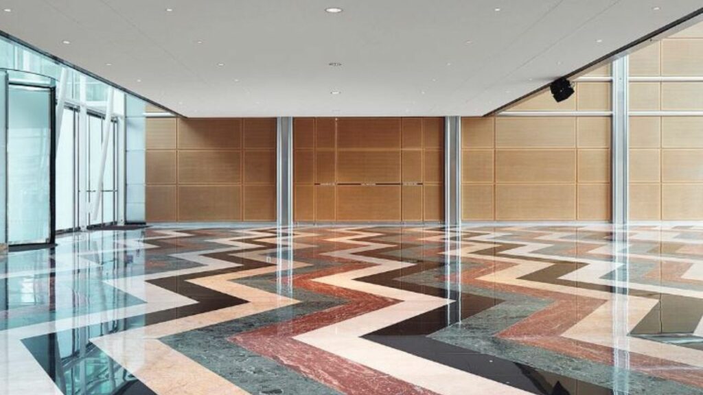 Inside the East Wintergarden venue front.
