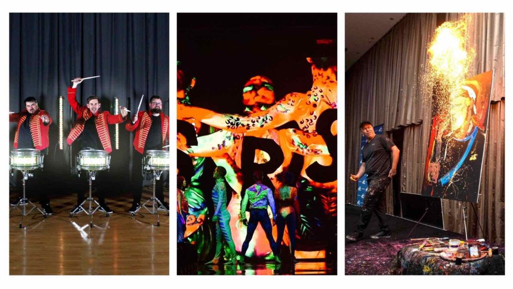 Variety of entertainment options for conferences