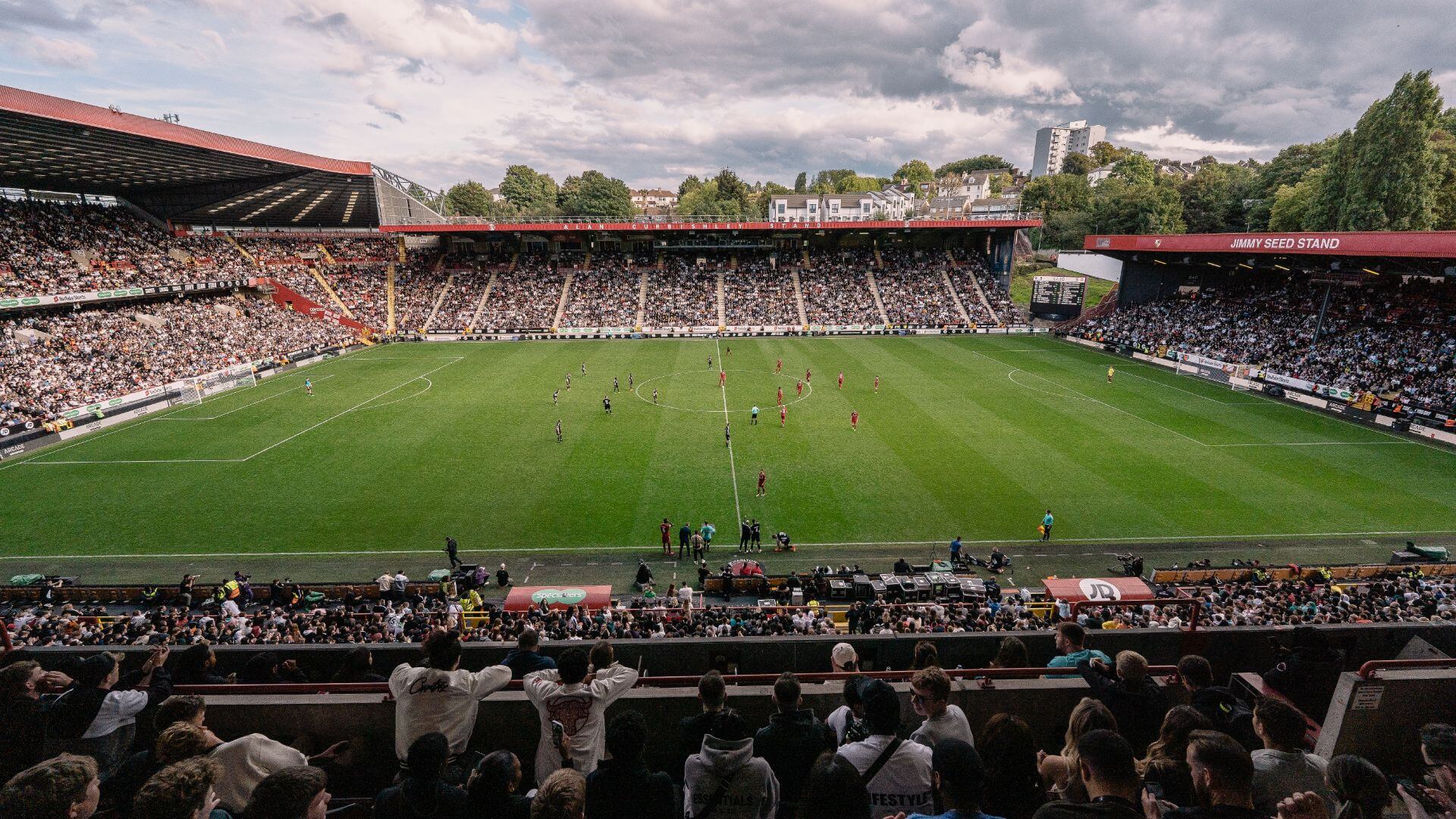 Pitch and Crowd inside the Charlton Stadium for the 2022 Sidemen Charity Match.