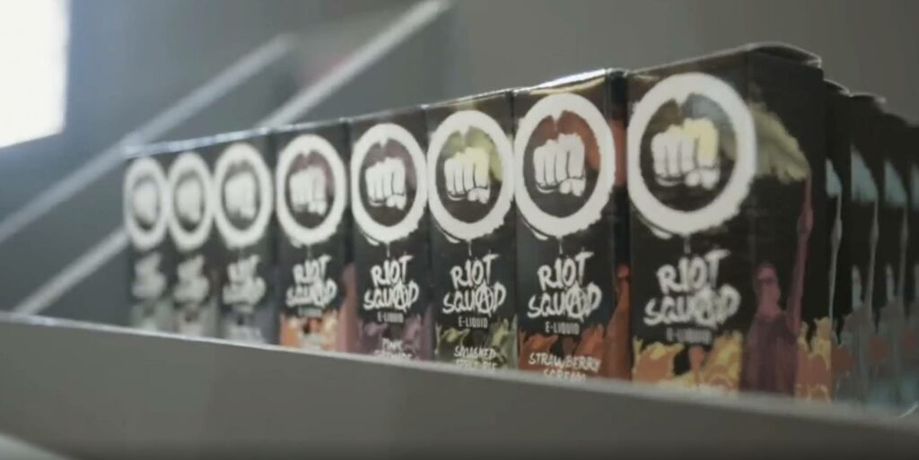 Selection of Riot Squad e liquids.