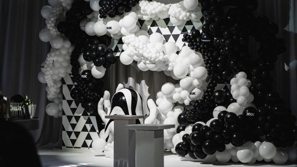 Sidemen After Party September 2022 balloon photo wall.