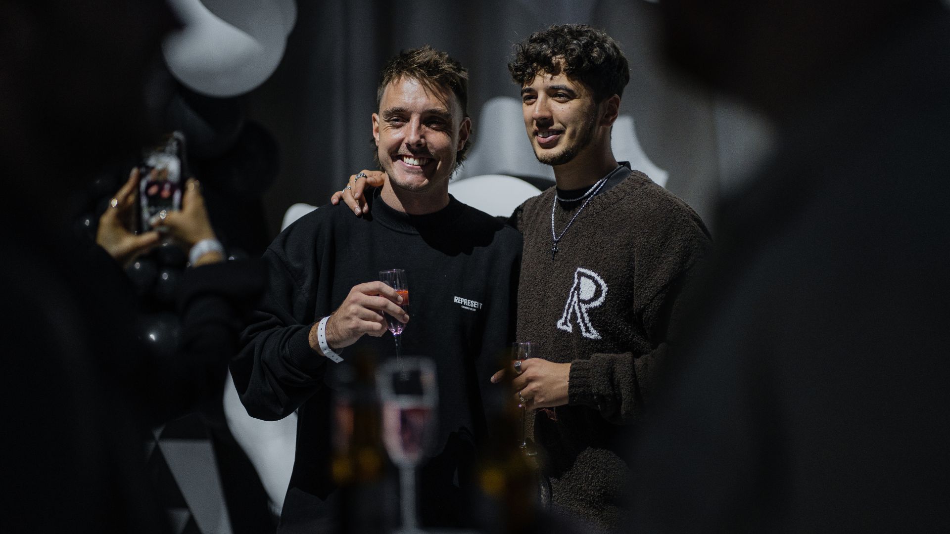TheBurntChip and guest at the Sidemen 2022 after party.