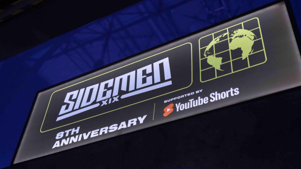 Sidemen XIX 8th Anniversary banner.