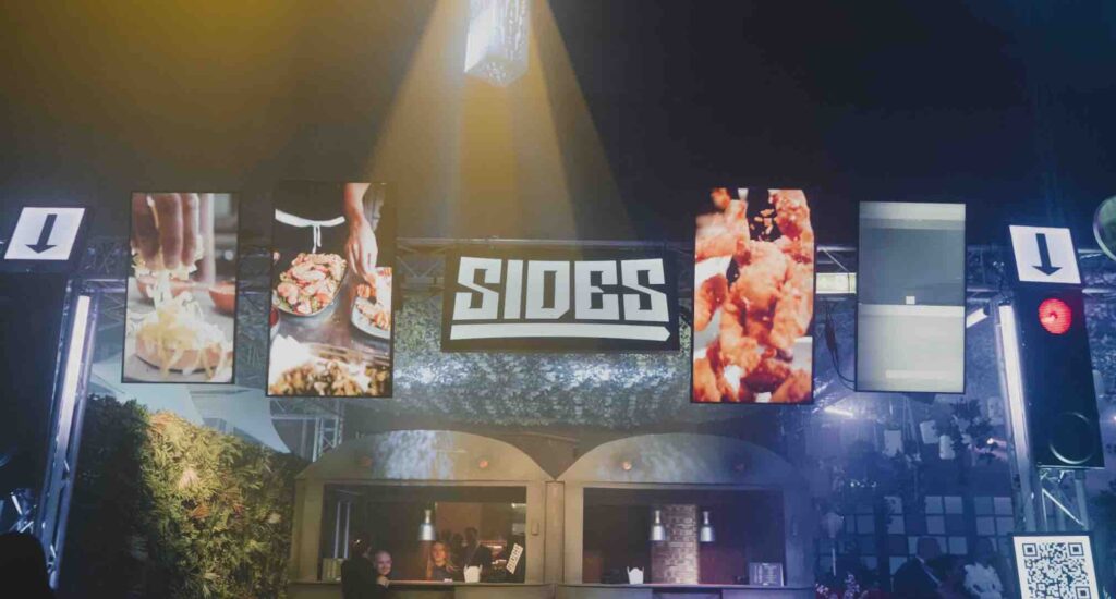 Sides product launch at influencer party we created.