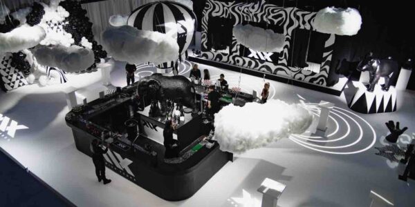 Black-and-White-Circus-Themed-Event