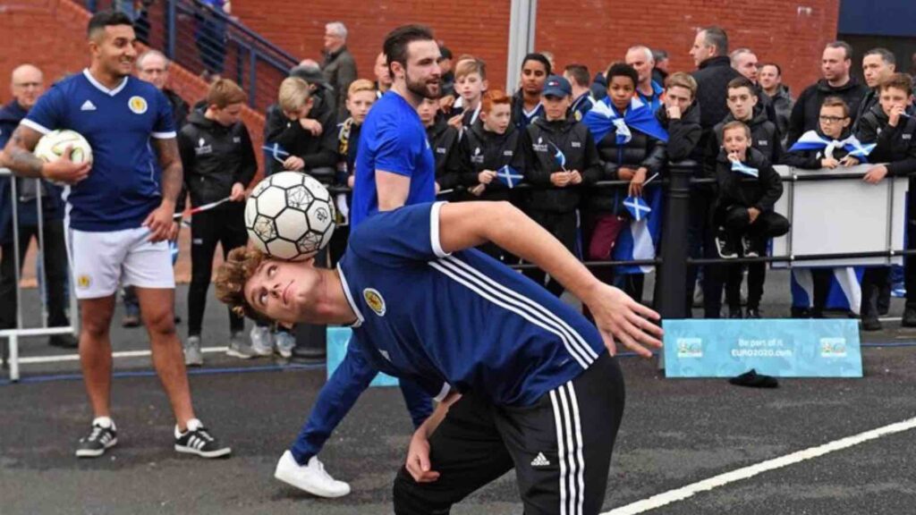 Football freestyler attends Euros and performs in front of crowds