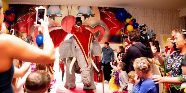 Circus-Themed-Elephant-Walkabout