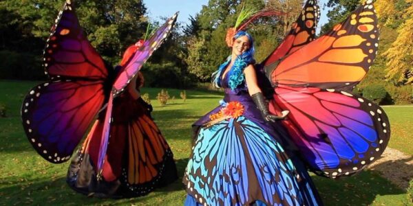 Butterfly-Entertainers-On-Gliders