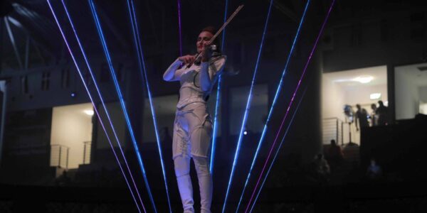 Laser-Musician-With-Violin