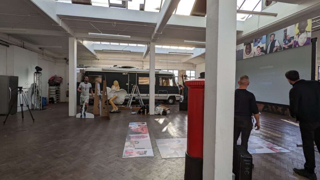 Inside the Patchworks venue in Layton, E10.