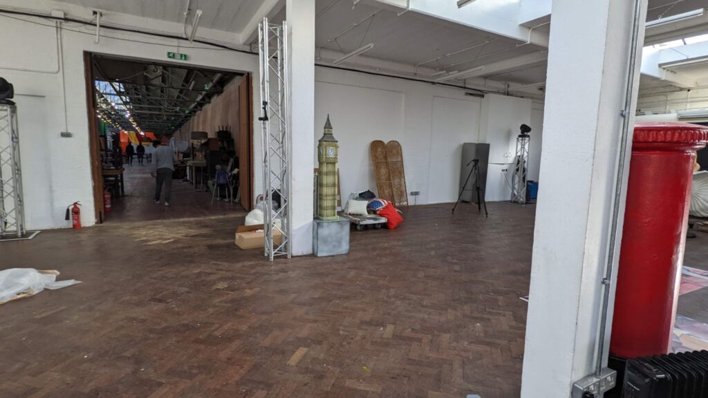 Inside the Patchworks venue, Leyton E10.