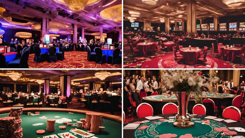 Casino themed gala dinner ideas generated by Ai.