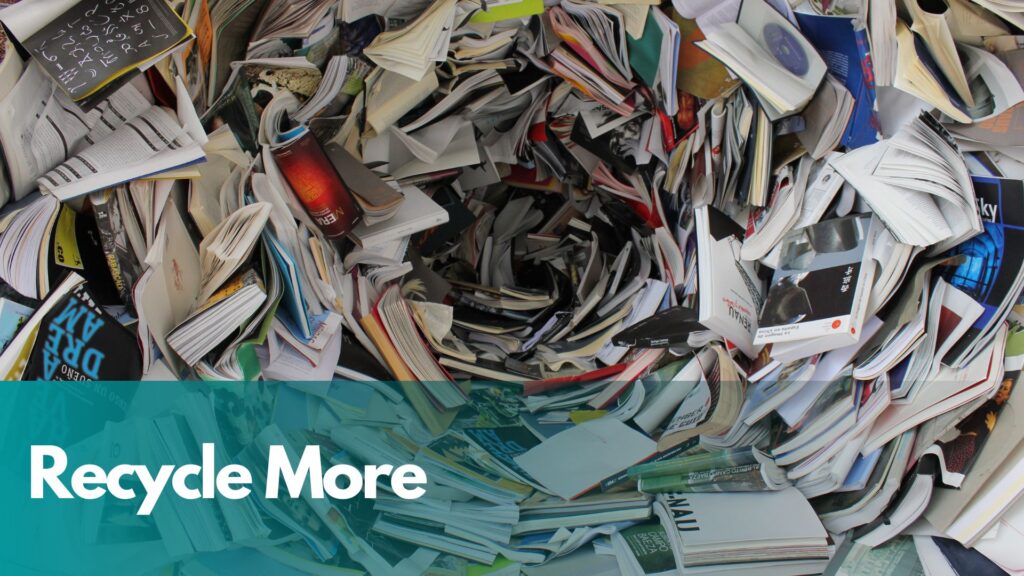 Pile of recycled paper.