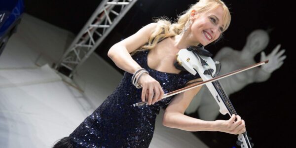 Violinist-Performing-On-Stage