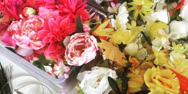Assortment-Of-Faux-Flowers