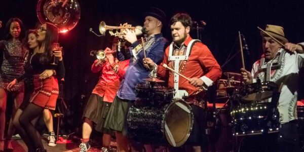 Brass-Band-Drummer-Performing