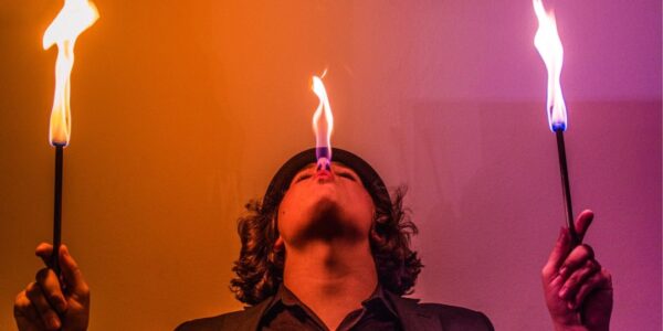 Comedy-Magician-Blowing-Fire