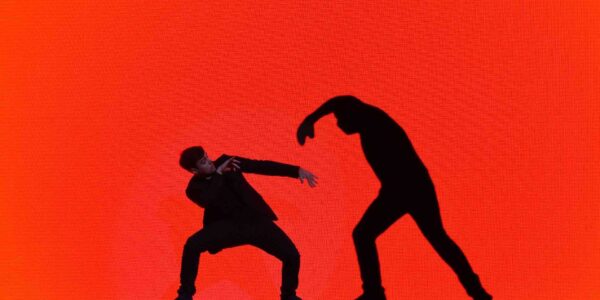 Interactive-Projection-Dancer-Red-Screen