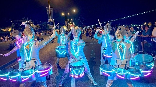 LED-Drummers-White-Costumes LED-Drummers-White-Costumes