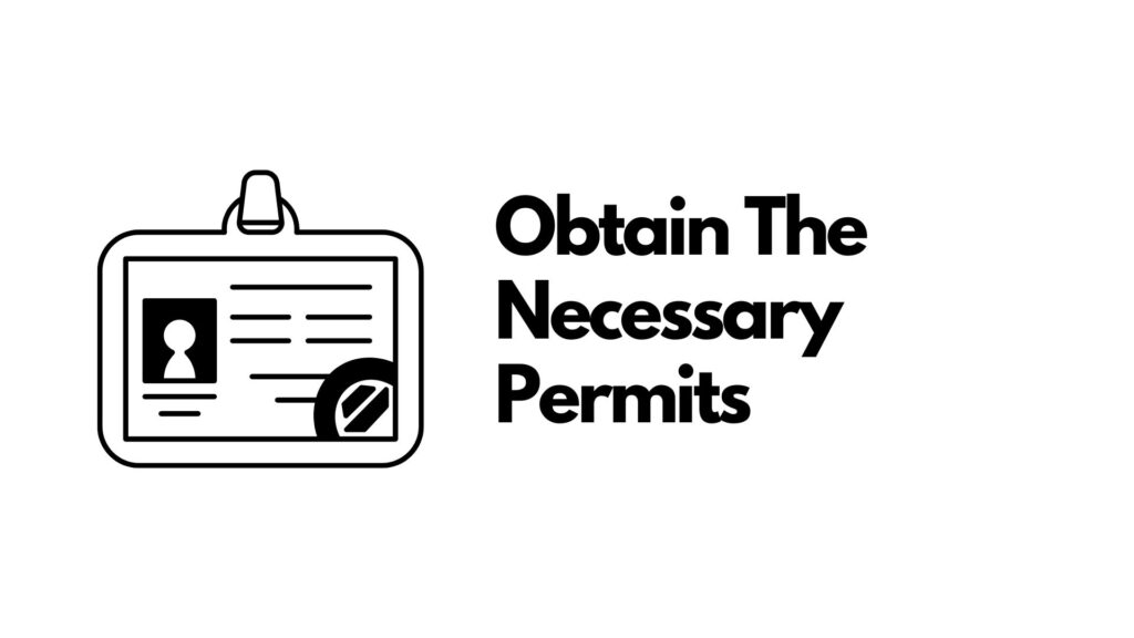 Illustration of permits required for an outdoor fan zone event.