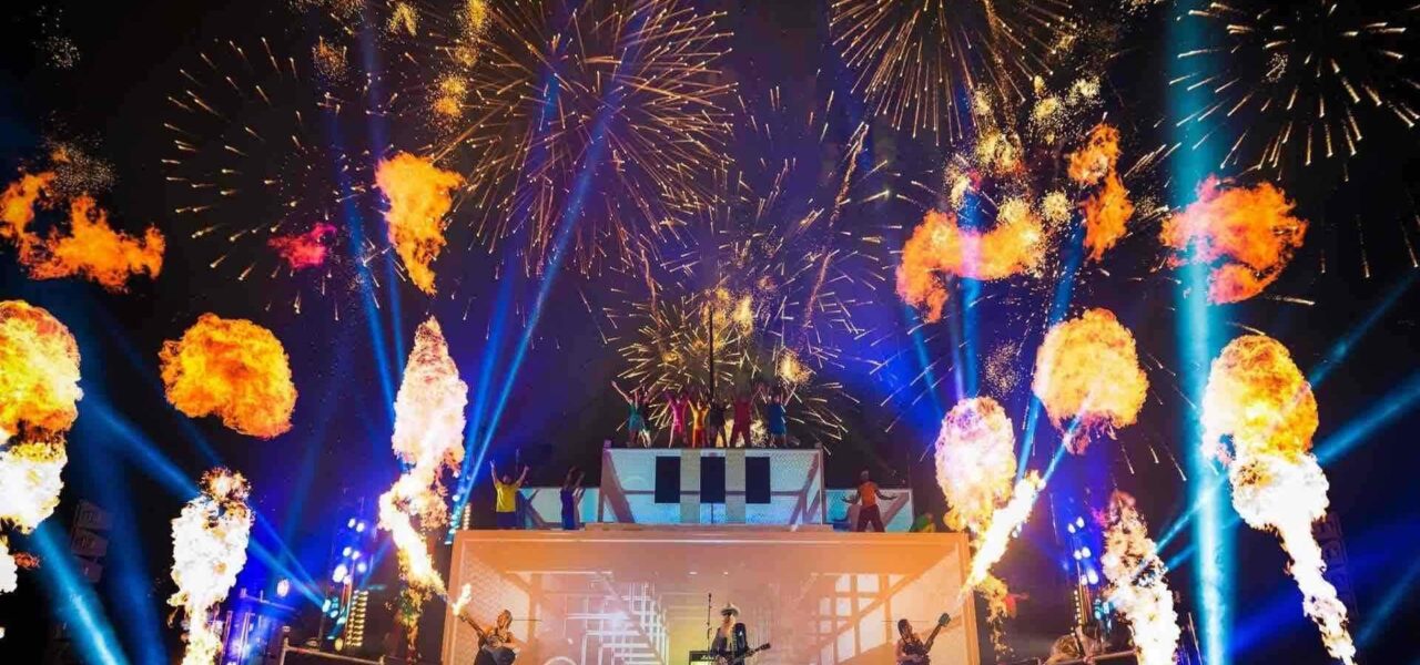 Pyrotechnic-Display-For-Music-Concert