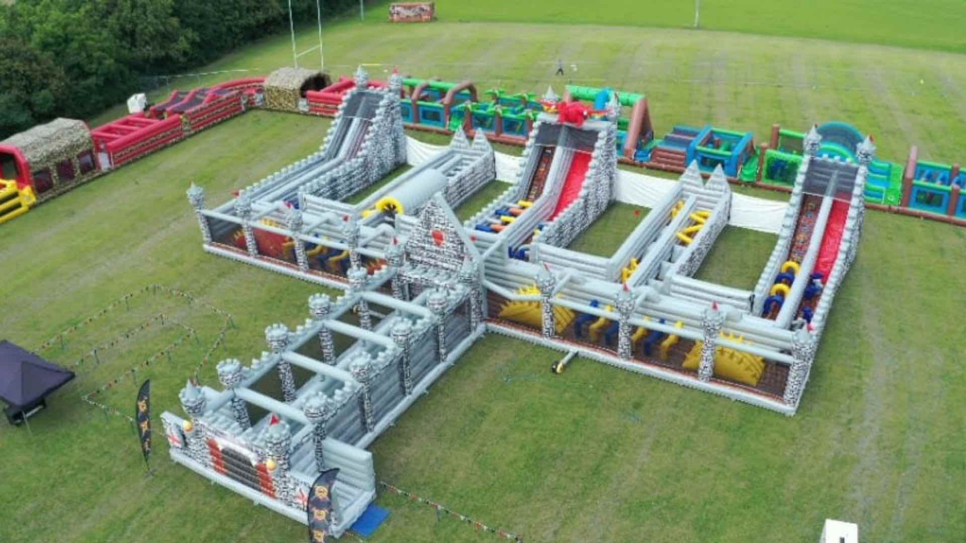 Children s Inflatable Obstacle Course Huge Family Event Fun Children s Inflatable Obstacle Course Huge Family Event Fun
