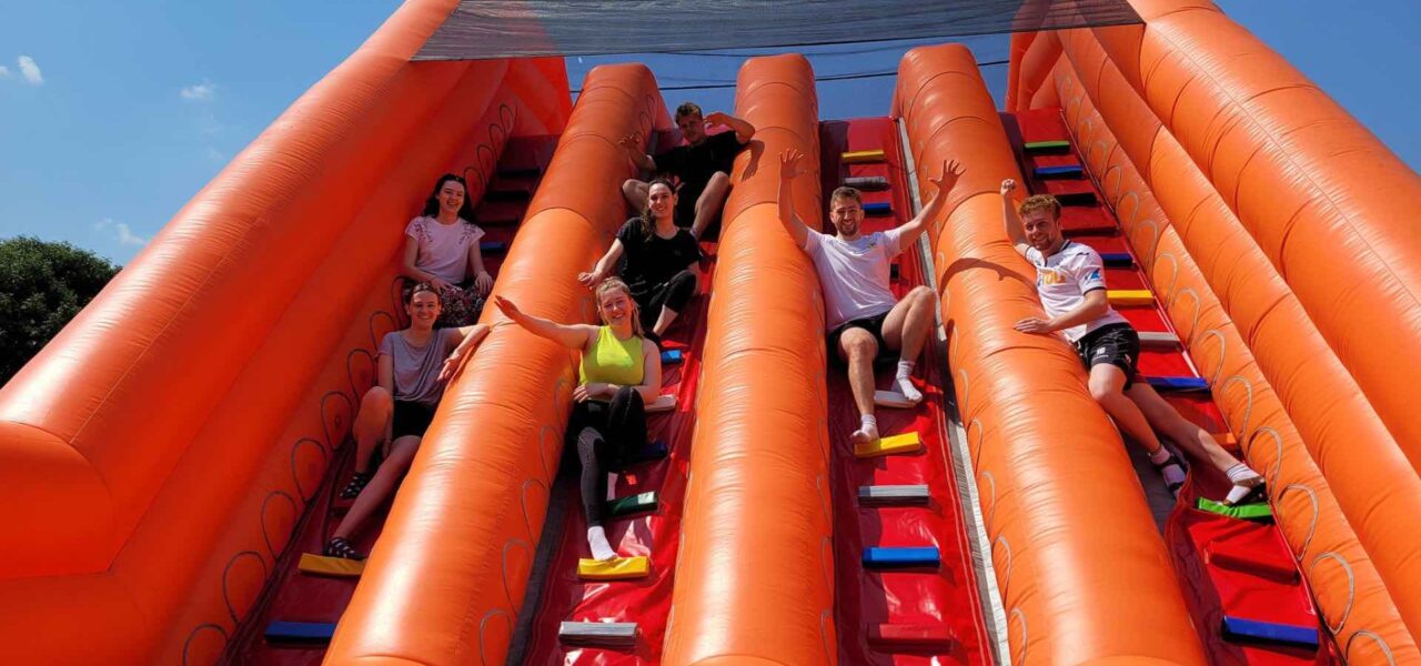 Giant-Inflatable-Assault-Course-Adults-Posing